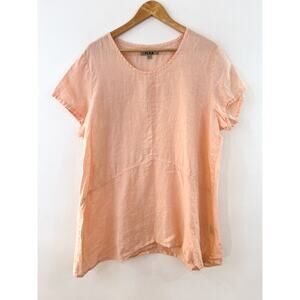 Flax Peach Tunic Top